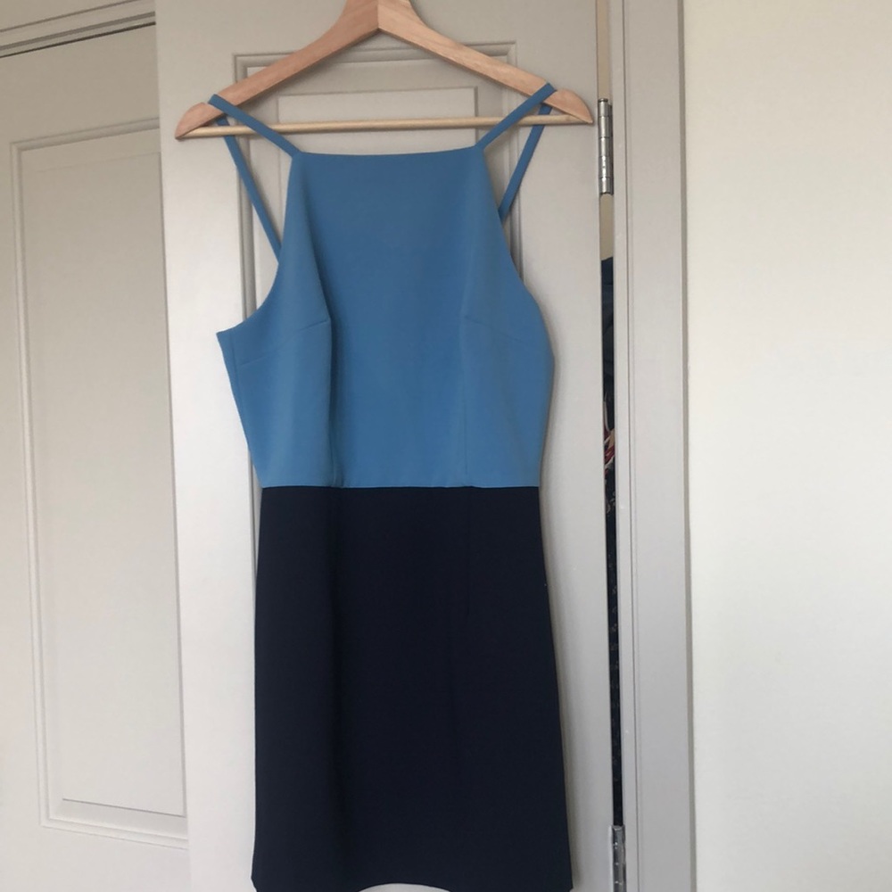 Two tone blue French connection dress.